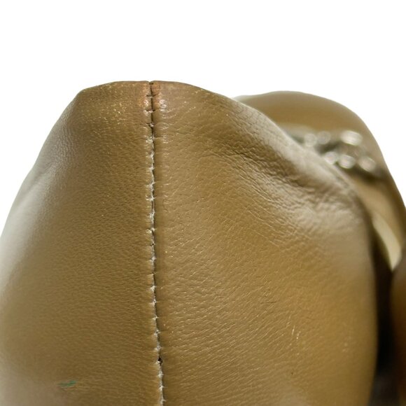 GUCCI Tan Leather Round Toe Pumps,  Size 37.5 - Picture 7 of 13